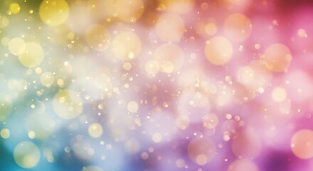 Rainbow Light Burst: Abstract Bokeh Dream AI Generated