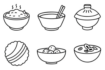  Pho line art sketch with fine lines and creative representations.eps