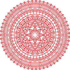 Beautiful Mandala Art and Vector Mandala Design Image.
