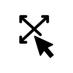 Mouse Icon on Resize Diagonal Arrows