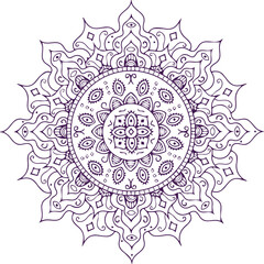Beautiful Mandala Art and Vector Mandala Design Image.