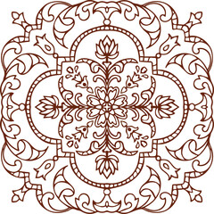 Beautiful Mandala Art and Vector Mandala Design Image.