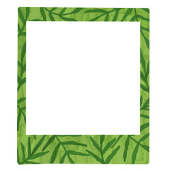 green leaves frame