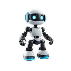 Friendly Little Robot, AI Companion, Futuristic Toy Bot, 3D Render
