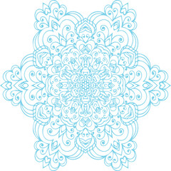 Beautiful Mandala Art and Vector Mandala Design Image.