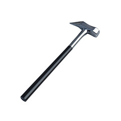Sleek Modern Hammer with Black Handle Isolated on Transparent background