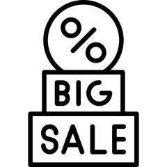Big Sale Icon Vector Element