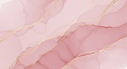 Rose Gold Reverie AI Generated