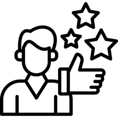 Obraz premium Best Customer Experience Icon Vector Element