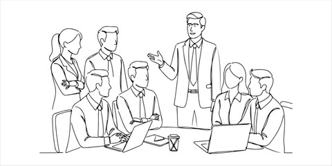 A mentor engages with a diverse group of business professionals in an office setting, sharing insights and guidance to help them develop their skills and achieve success in their careers.

