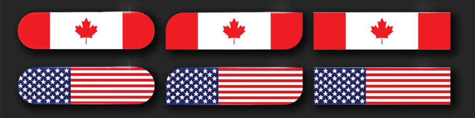 National Design Featuring the USA and Canada Identity