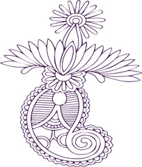 Beautiful Mandala Art and Vector Mandala Design Image.