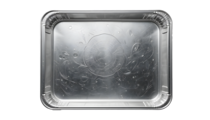 ia generated.  silver metal plate