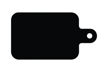 Cutting board kitchen silhouette vector, Chopping board icon vector