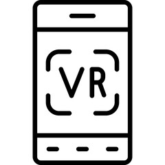 Virtual Reality Icon Vector Element