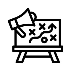 strategy line icon