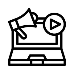 social media line icon