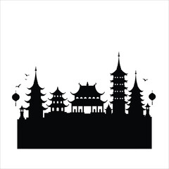 Fototapeta premium City Silhouette, Urban Silhouette, City Skyline Art, City Outline SVG, Skyline Clipart, City Vector, Cityscape Silhouette, City Drawing, Cityscape Outline, Modern City Art, City Silhouette SVG, Citysc