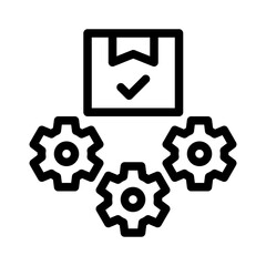 quality control line icon