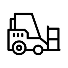 forklift line icon