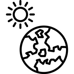 Earth Icon Vector Element