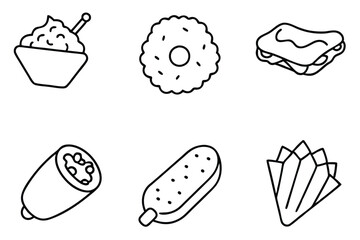 Fried Line Art Minimalist Style Perfect for Modern Graphic Design.eps