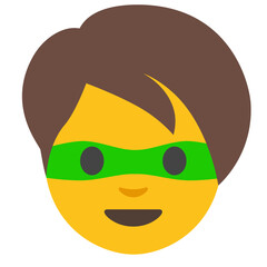 Masked Superhero Emoji (Yellow Skin)
