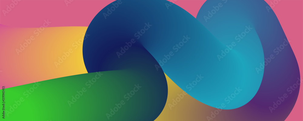 Aufkleber abstract background design, liquid style colorful pastel abstract background with elements vector, g