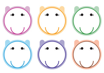 유치원 동물 이름표 라벨 세트_견학목걸이