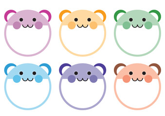 유치원 동물 이름표 라벨 세트_견학목걸이