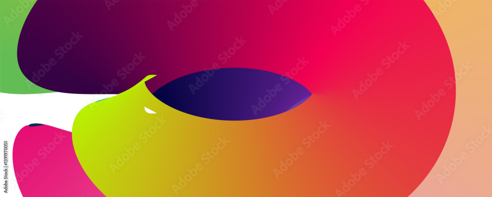 Poster abstract background design, liquid style colorful pastel abstract background with elements vector, g