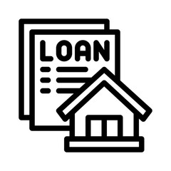 mortgage line icon