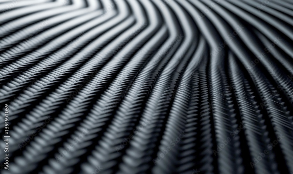 Poster intricate interwoven fiber strands create a captivating textured surface with abstract patterns.