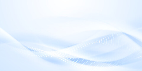 Blue waves abstract background, modern design, vector illustration