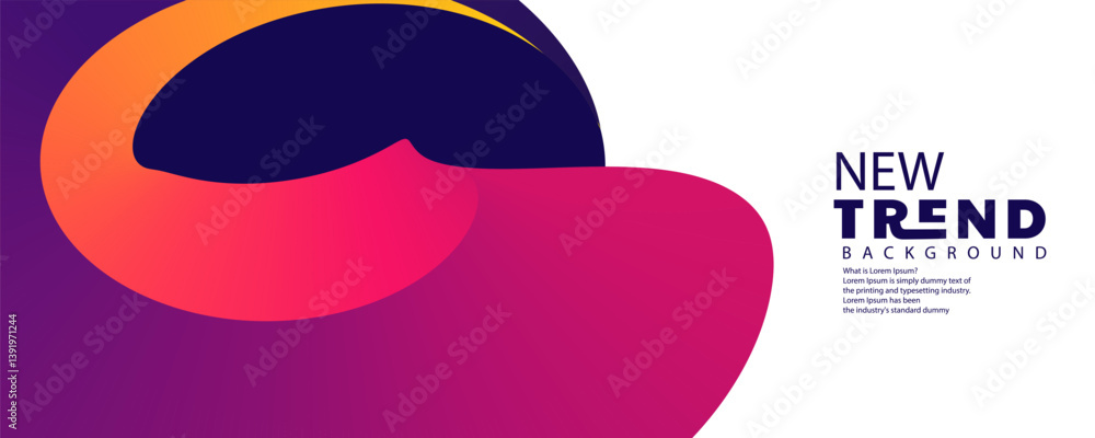 Poster abstract background design, liquid style colorful pastel abstract background with elements vector, g