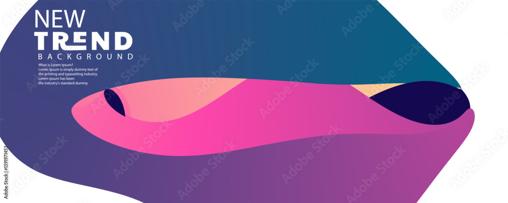 Poster abstract background design, liquid style colorful pastel abstract background with elements vector, g