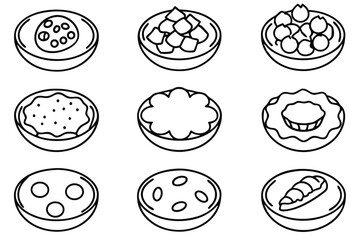  Frittata Line Art Detailed Sketch of a Tasty Breakfast Favorite.eps