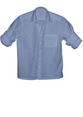Naklejka premium Plaid shirt on white background