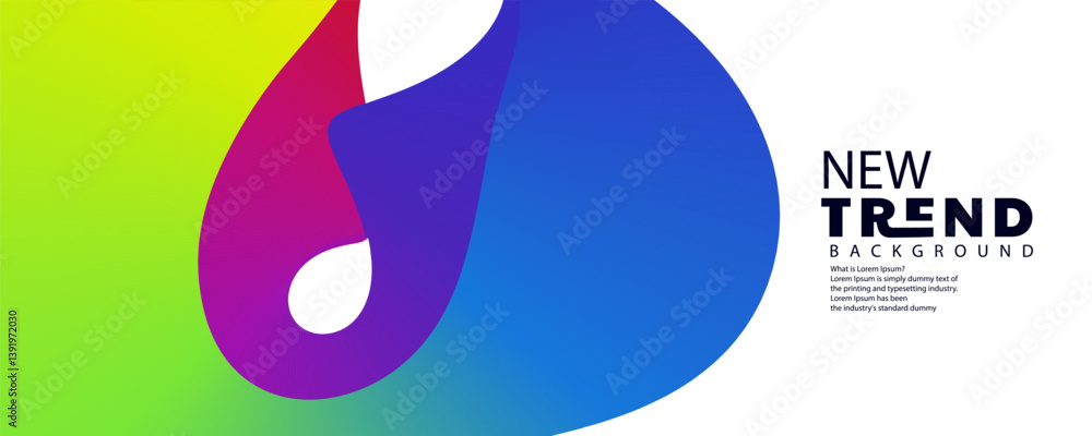 Poster abstract background design, liquid style colorful pastel abstract background with elements vector, g