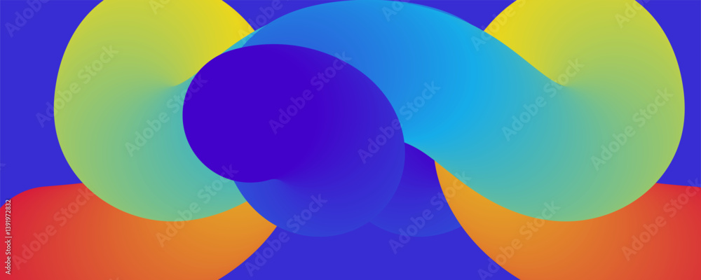 Poster abstract background design, liquid style colorful pastel abstract background with elements vector, g