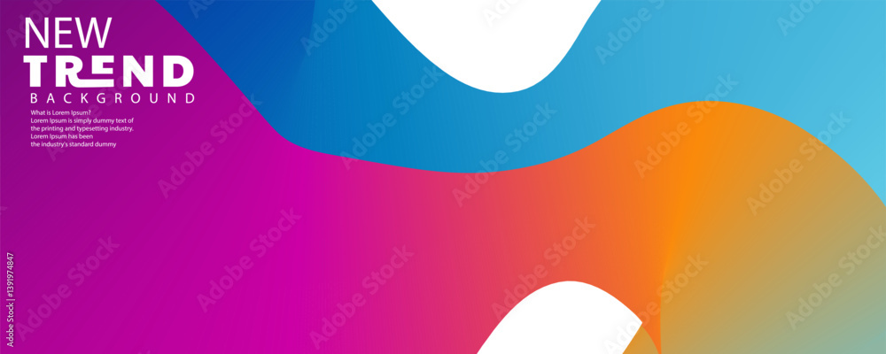 Poster abstract background design, liquid style colorful pastel abstract background with elements vector, g
