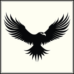 Obraz premium Eagle Silhouette, Nature Hunter