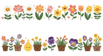Obraz premium Blooming Joy: Garden Delights AI Generated