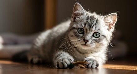 Silver Shadow's Gaze AI Generated