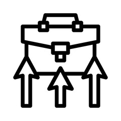 briefcase line icon