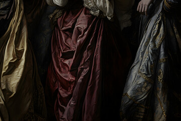 Eloquent Elegance: A Study of Light and Shadow in Timeless Drapery