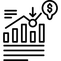 Market Analysis Icon Vector Element