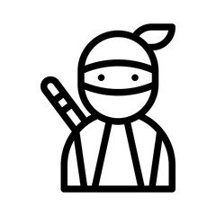 ninja line icon