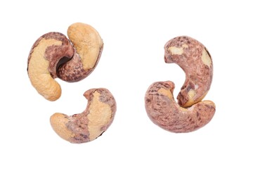 Cashew nuts isolate on white background 