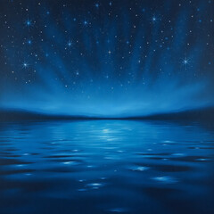 星空を移した水面